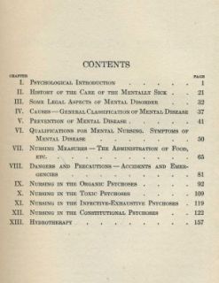 Harriet BAILEY Nursing Mental Diseases 1923