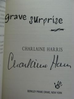 1st Signed Harper Connelly 2 Grave Surprise by Charlaine Harris 2006