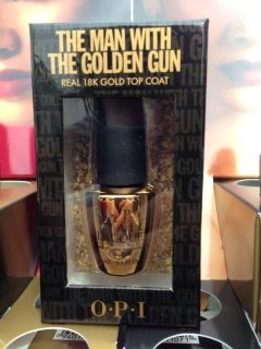  OPI Nail Polish The Man with The Golden Gun 18K Gold Top Coat