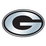 Green Bay Packers G Logo NFL 3D Plastic Chrome Silver Auto Car Emblem
