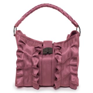 Harveys Seatbelt Bags ROSE PINK LOLA RUFFLE TOTE Leather trim Factory