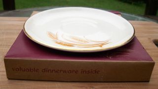 Vintage Duz Dinnerware Golden Wheat Cup Saucer Dish