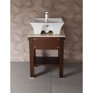Legion Furniture 20.5 Single Bathroom Vanity Set in Cherry Brown