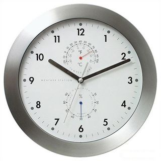 Infinity Instruments Indoor/Outdoor Metal Weather Wall Clock   10842
