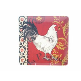 Certified International La Provence Rooster 12.5 Square Platter by