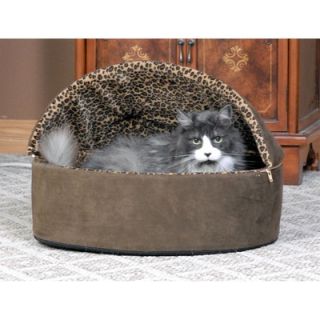 Manufacturing Leopard Deluxe Heated Hooded Cat Bed
