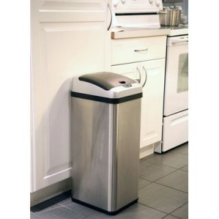 itouchless 13 Gallon Rectangular Extra Wide Opening Touchless Trash