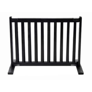Dynamic Accents 20 All Wood Small Free Standing Pet Gate in Black