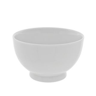 Ten Strawberry Street Classic White 18 oz. Footed Rice Bowl