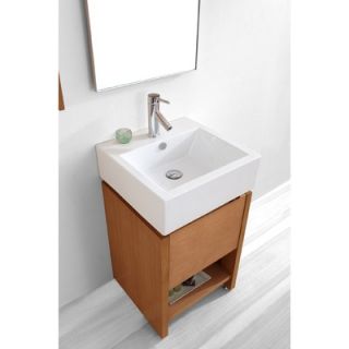 Virtu Curtice Single 20 Bathroom Vanity Set in Chestnut   ES 2020