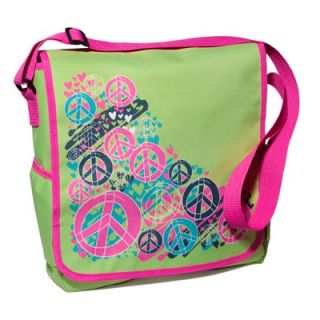 Three Cheers For Girls! Splatter Peace Messenger Bag