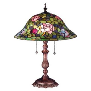 Meyda Tiffany 22 H Victorian Tiffany Rosebush Table Lamp