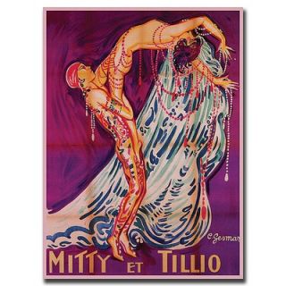  et Tillio by Paul Colin, Traditional Canvas Art   32 x 24