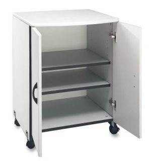 Machine Stand,for Printer/Copier,w/2 Doors, 23x23x31, Gray