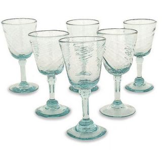 Novica Contoured Wine Glasses (Set of 6)