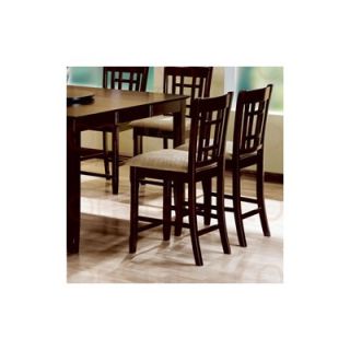 Wildon Home ® Jansen 24 Stool with Wheat Back in Cappuccino