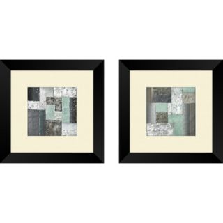 Pro Tour Memorabilia Contemporary Quadrangle Framed Art (Set of 2