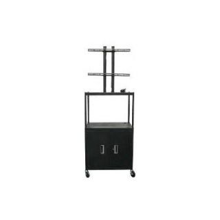 Vutec 27   50 Flat Panel Cart with Cabinet and 4 Outlets   34   54
