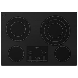 Whirlpool 30 Triple Radiant Element Ceramic Glass Electric Cooktop