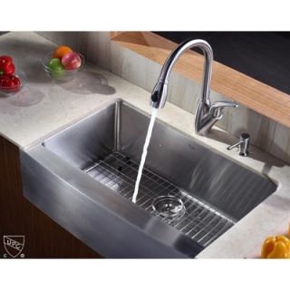  33 Kitchen Sink with Faucet and Soap Dispenser   KHF200 33 KPF2120