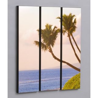  Piece Maui Sweeping Palms Laminated Framed Wall Art Set   36 x 33