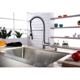  33 Kitchen Sink with Faucet and Soap Dispenser   KHF200 33 KPF1612