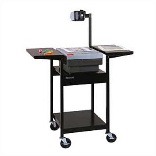 Luxor Stand Up, Adjustable Height, Steel Overhead Projector Table