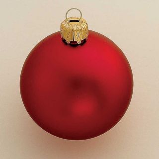 Shatterproof Matte Red Ball Ornament (Set of 40)