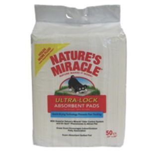 Natures Miracle Lock Absorbent Dog Pad   50 Count