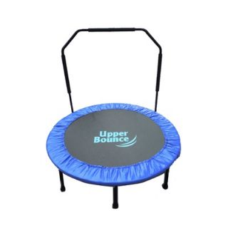 Upper Bounce 48 Mini Indoor/Outdoor Foldable Trampoline with handrail