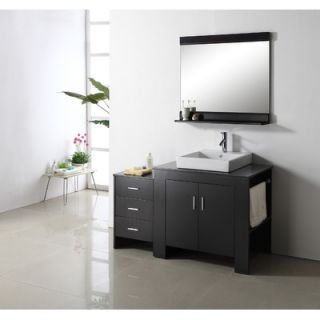 Virtu 54 Single Bathroom Vanity Set in Espresso   MS 7054L / MS