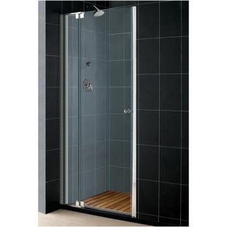 Allure 54 Frameless Adjustable Pivot Shower Door with Optional Mat