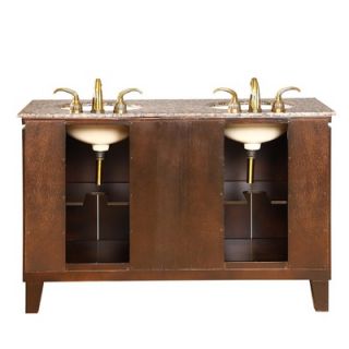  55 Armstrong Double Bathroom Vanity   HYP 0208 BB UIC 55_HYP 0208M