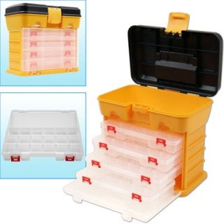Trademark Global 53 Compartment Durable Plastic Storage Tool Box in