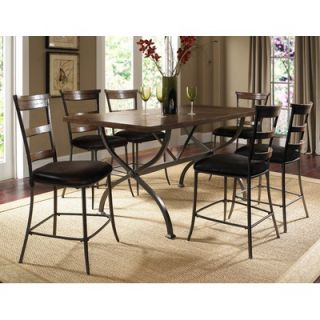 Hillsdale Cameron 7 Piece Rectangle Counter Height Dining Table Set