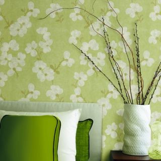  Home Fashions Verve Blossom Wallpaper in Minted Green   59 54133