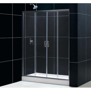 Dreamline Visions Sliding Door Shower with Back Wall Kit   DL 61