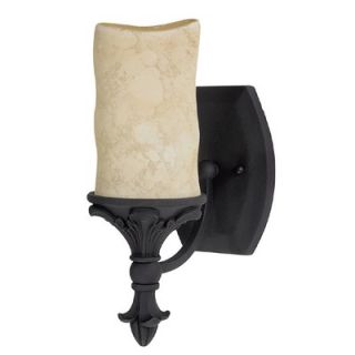 Capital Lighting Mediterranean One Light Wall Sconce in Wrought Iron