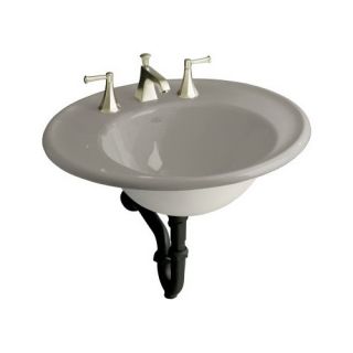 Iron Works Bathroom Sink with White Exterior and Single Hole Faucet