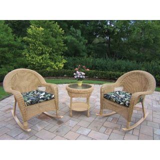 Oakland Living 3 Piece Rocker Seating Group with Cushions   90031 3