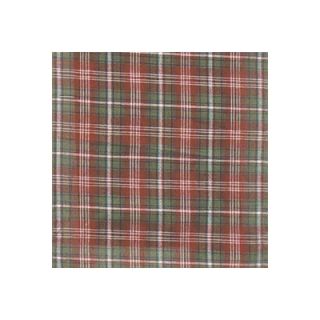 Patch Magic Sage and Red Plaid Bed Skirt / Dust Ruffle