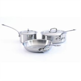  Cookware 3 Ply Stainless Steel 5 Piece Cookware Set   80 32294