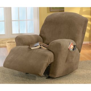 Stretch Pique Recliner T Cushion Slipcover