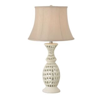 Kenroy Home Taffy One Light Table Lamp in Antique White   21057AWH