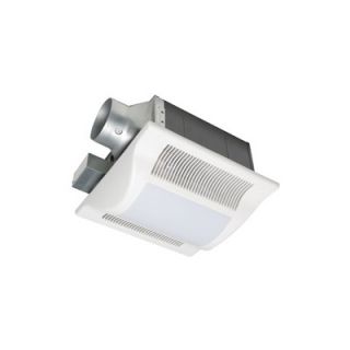  Fans Whisper Fit Lit 2 Light 80 CFM Bathroom Ventilation Fan Light