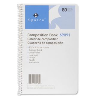 Sparco College Ruled 80 Sheet Composition Book, Cream