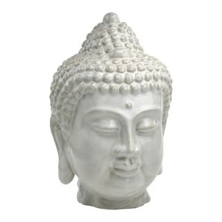 Cyan Design Thai Buddha Sculpture in Off White Glaze
