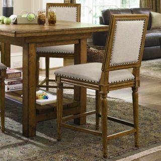 Great Rooms Bergere Counter Chair in Distressed Hickory Stick