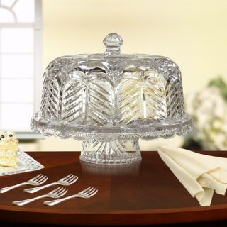 Portico Chip and Dip Domed Cake Plate