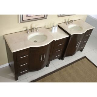 Kimberly 89 Double Sink Bathroom Vanity Cabinet   HYP 0912 CM UWC 89